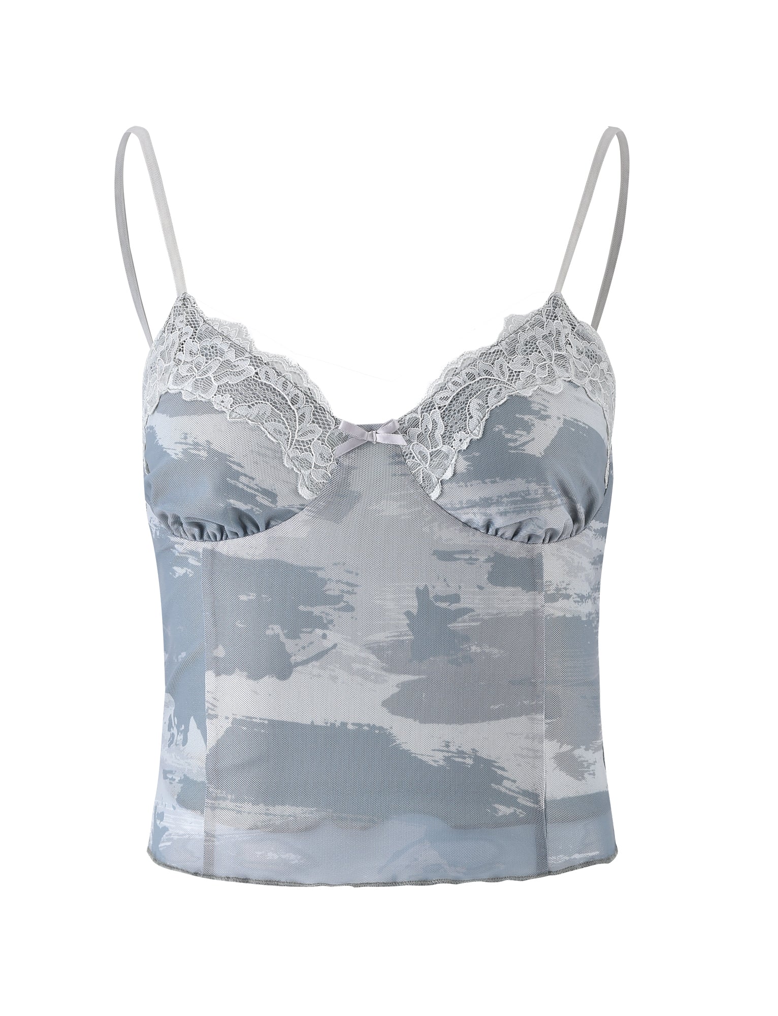 Vintage Crop Top med blonder på udsalg