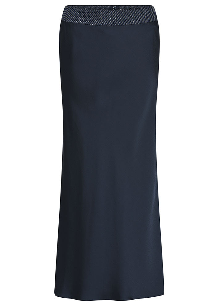 Gustav Elly bias cut long skirt 56561 Nederdel - Blue Nights