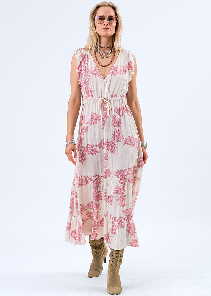Lollys Laundry Samo Midi Dress - Pink