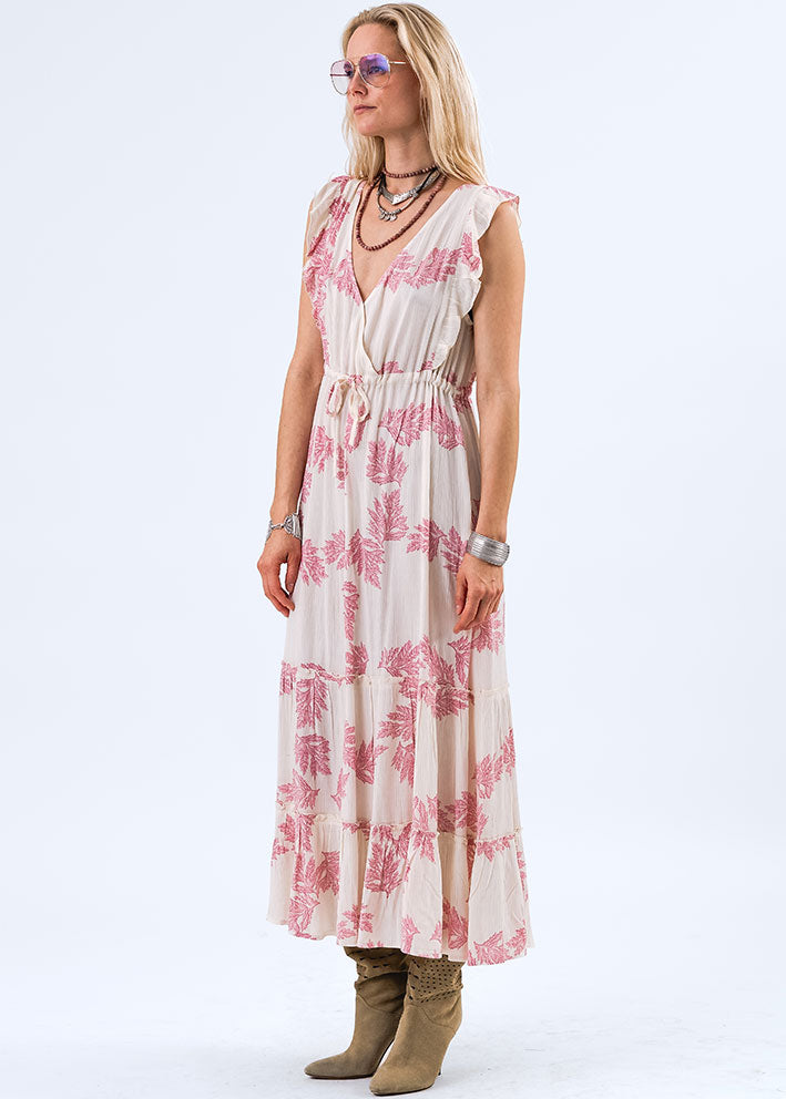 Lollys Laundry Samo Midi Dress - Pink