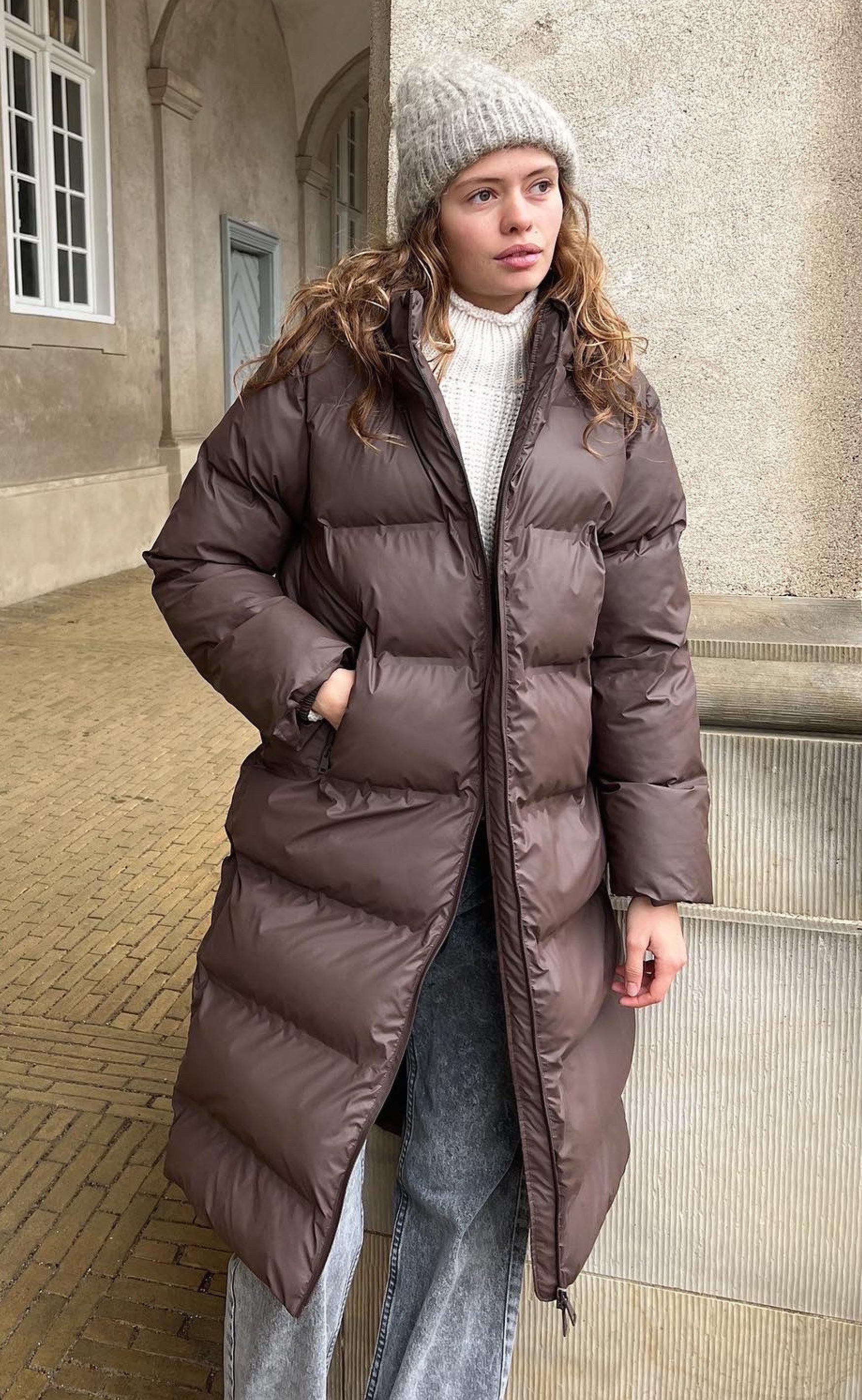 Neo Noir Jakke - Viviana Puffer - Mocca