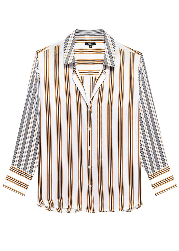 Rails Dorian Skjorte - Silke - Bronze Mix Stripe Online