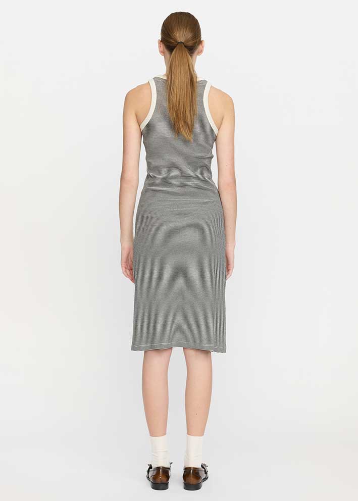 Soft Rebels Adelynn Tank Dress SR325-305-1 Stripe Black/Arctic Wolf