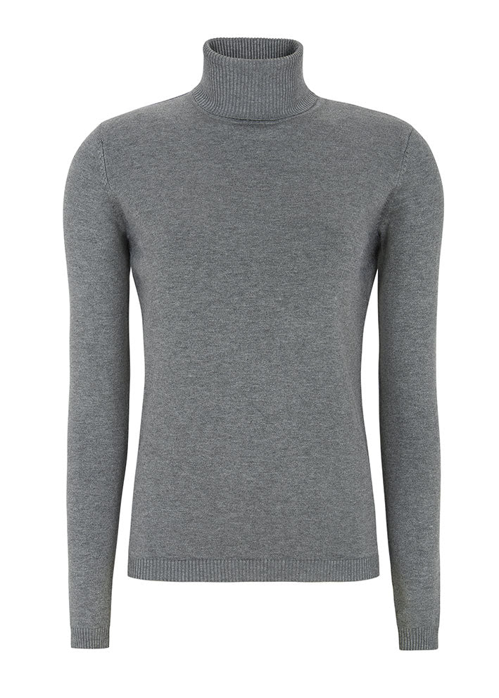 Soft Rebels Marla Rollneck SR416-226 Medium Grey Melange