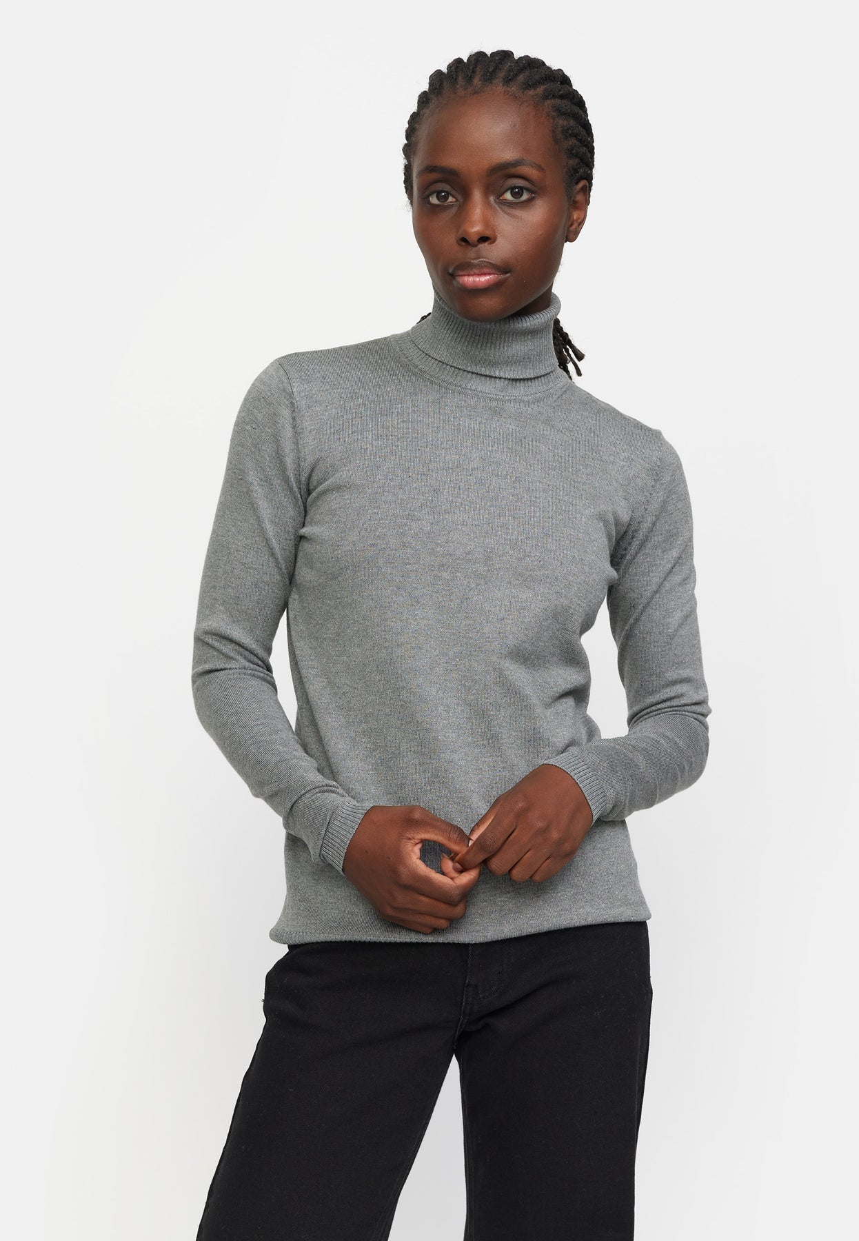 Soft Rebels Marla Rollneck SR416-226 Medium Grey Melange