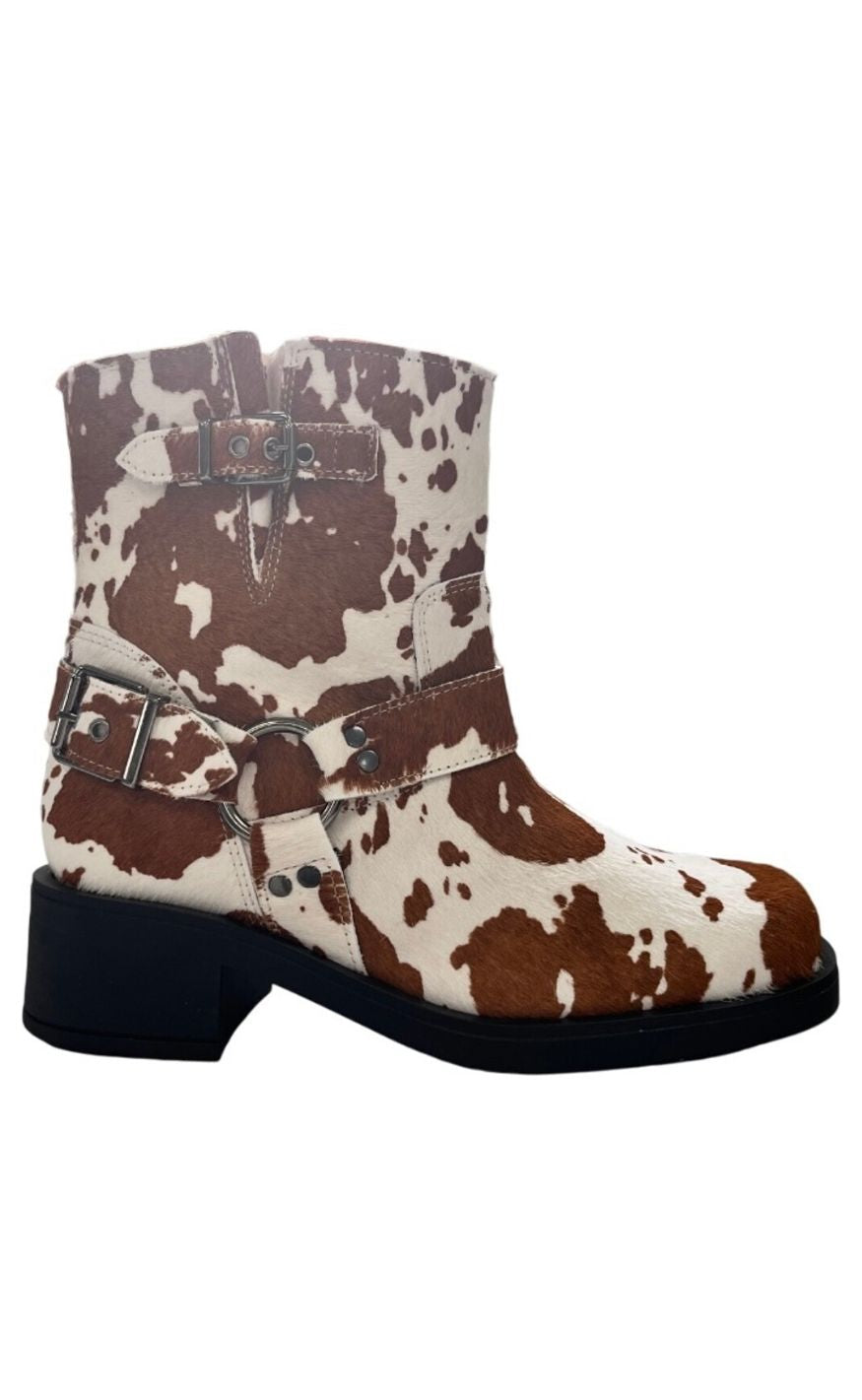 Tim & Simonsen Støvle - Lora Biker boot - Cow Hair on Levere