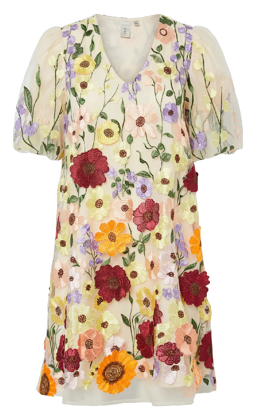 YAS Kjole - Flowering - Whisper White