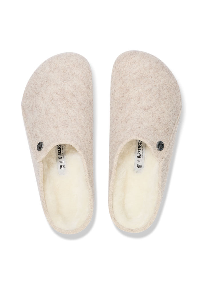 Birkenstock Zermatt Shearling 1020029 Hjemmesko - Eggshell