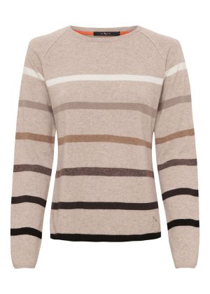 BTF CPH Cashmere Pullover - Oat Beige Melange Mode