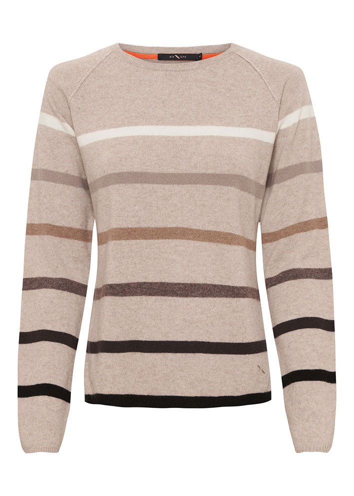 BTF CPH Cashmere Pullover - Oat Beige Melange Mode