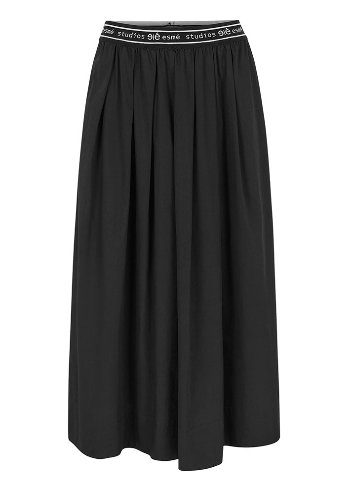 Esmé Studios Calla Midi Skirt ES1432-1 Nederdel - Black