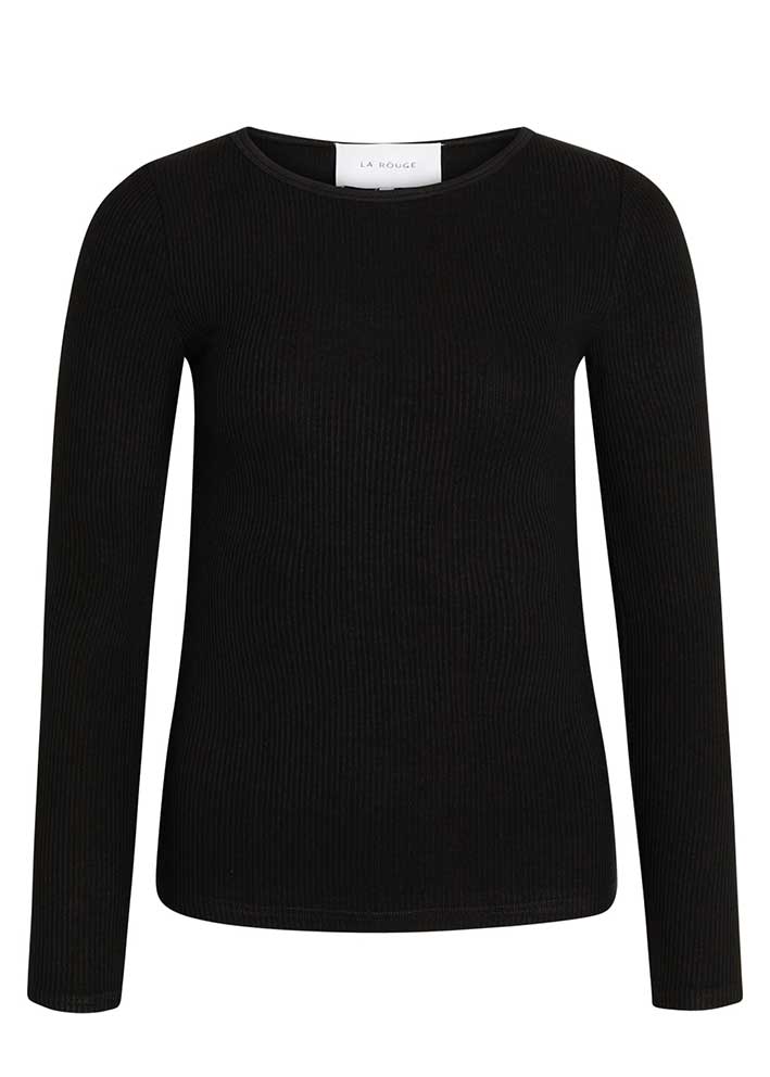 La Rouge Lisa L/S T-shirt - Black Udsalg