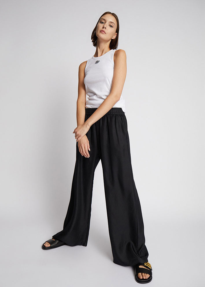 Munthe Arum Silkebukser - Solid Black