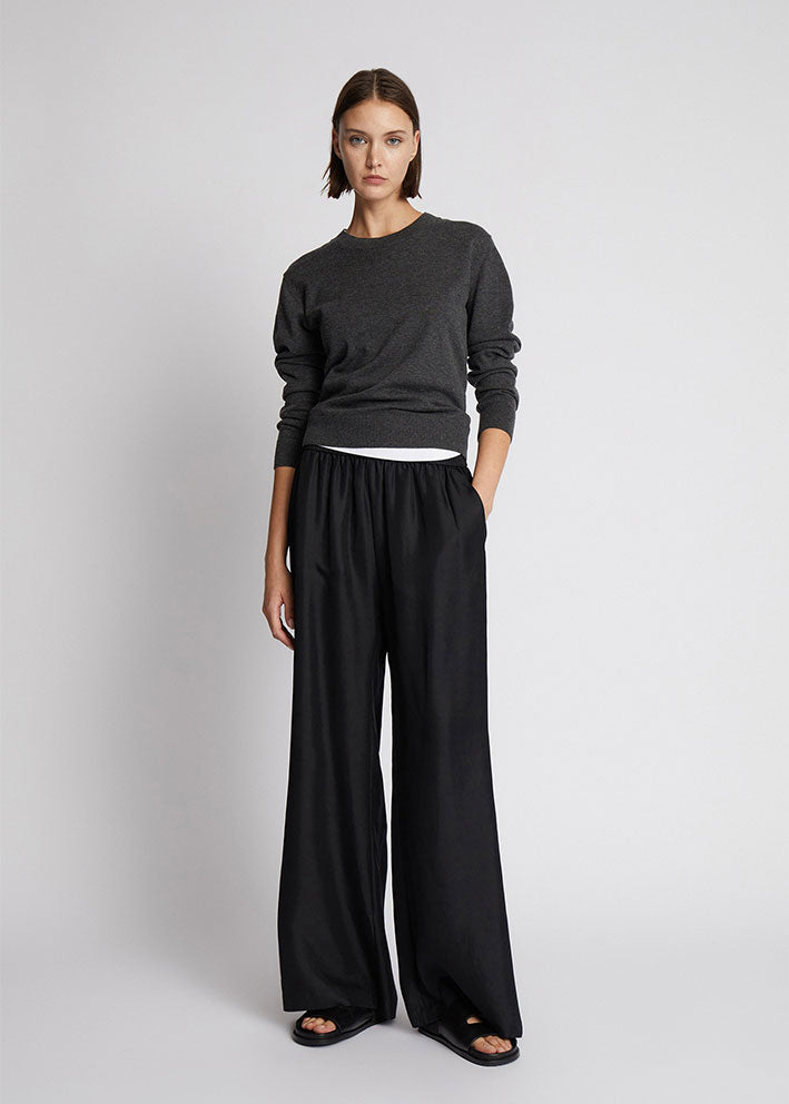 Munthe Arum Silkebukser - Solid Black