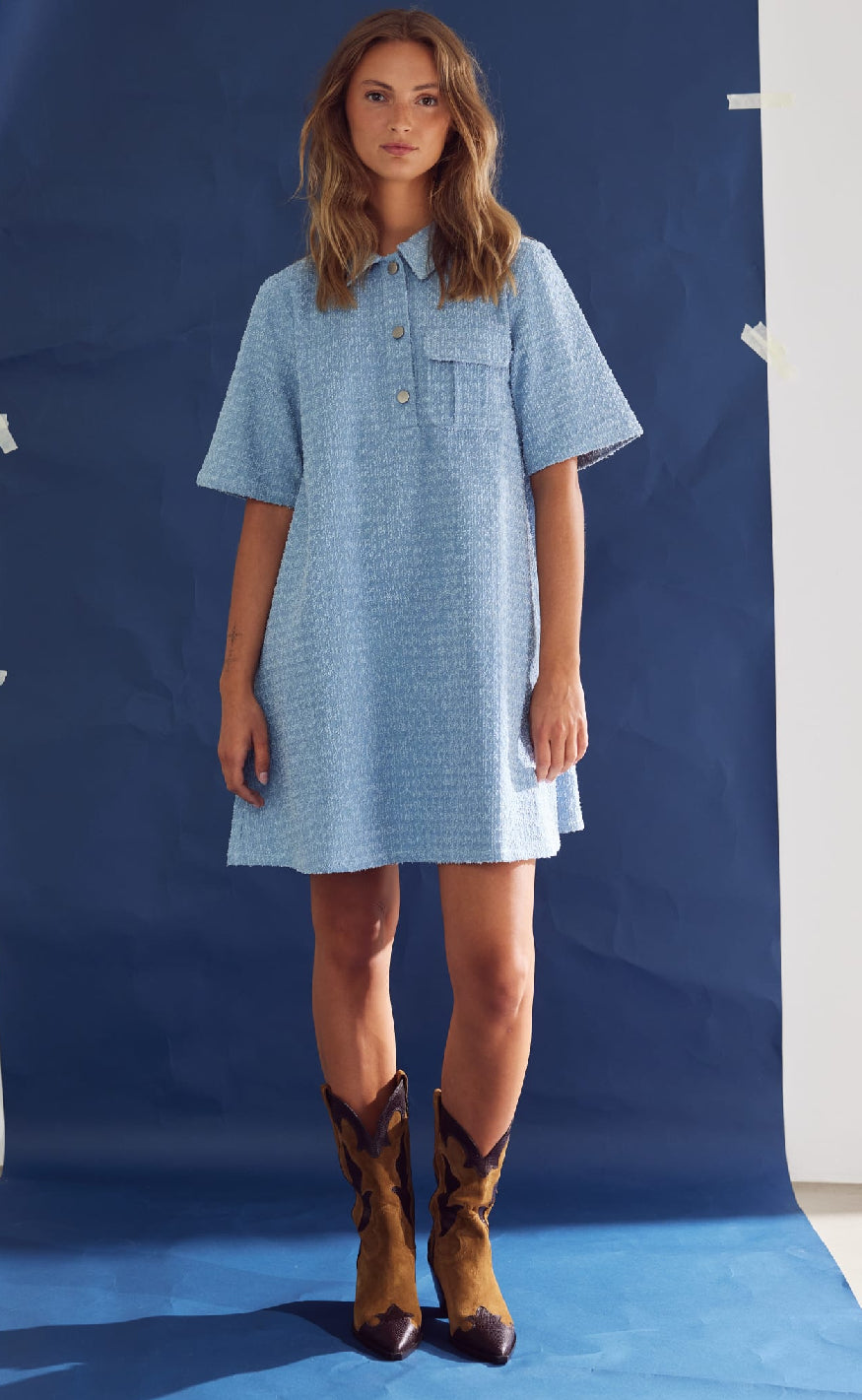 Noella Kjole - Jozie - Light Blue Wash
