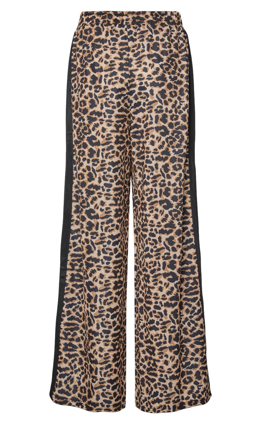 Pieces Bukser - Grace - Black Leo w. Black Stripes