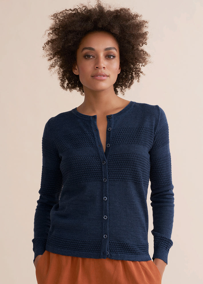 Sibin Linnebjerg Dita Cardigan 7487 Navy