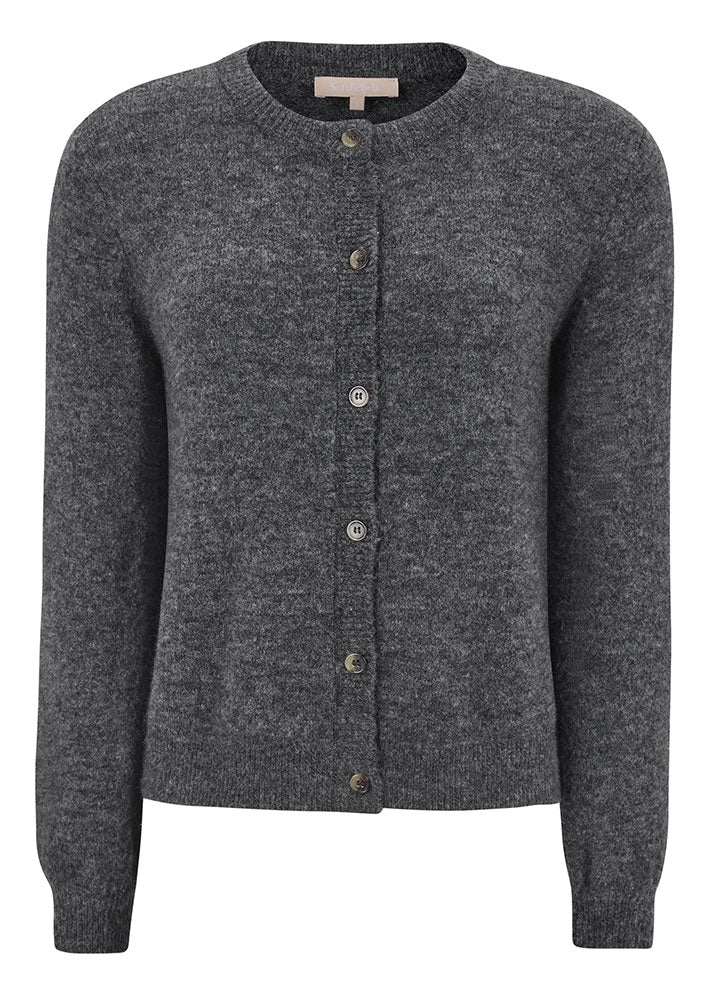 Soft Rebels Allison O-neck Cardigan SRX2112-200 Medium Grey Melange