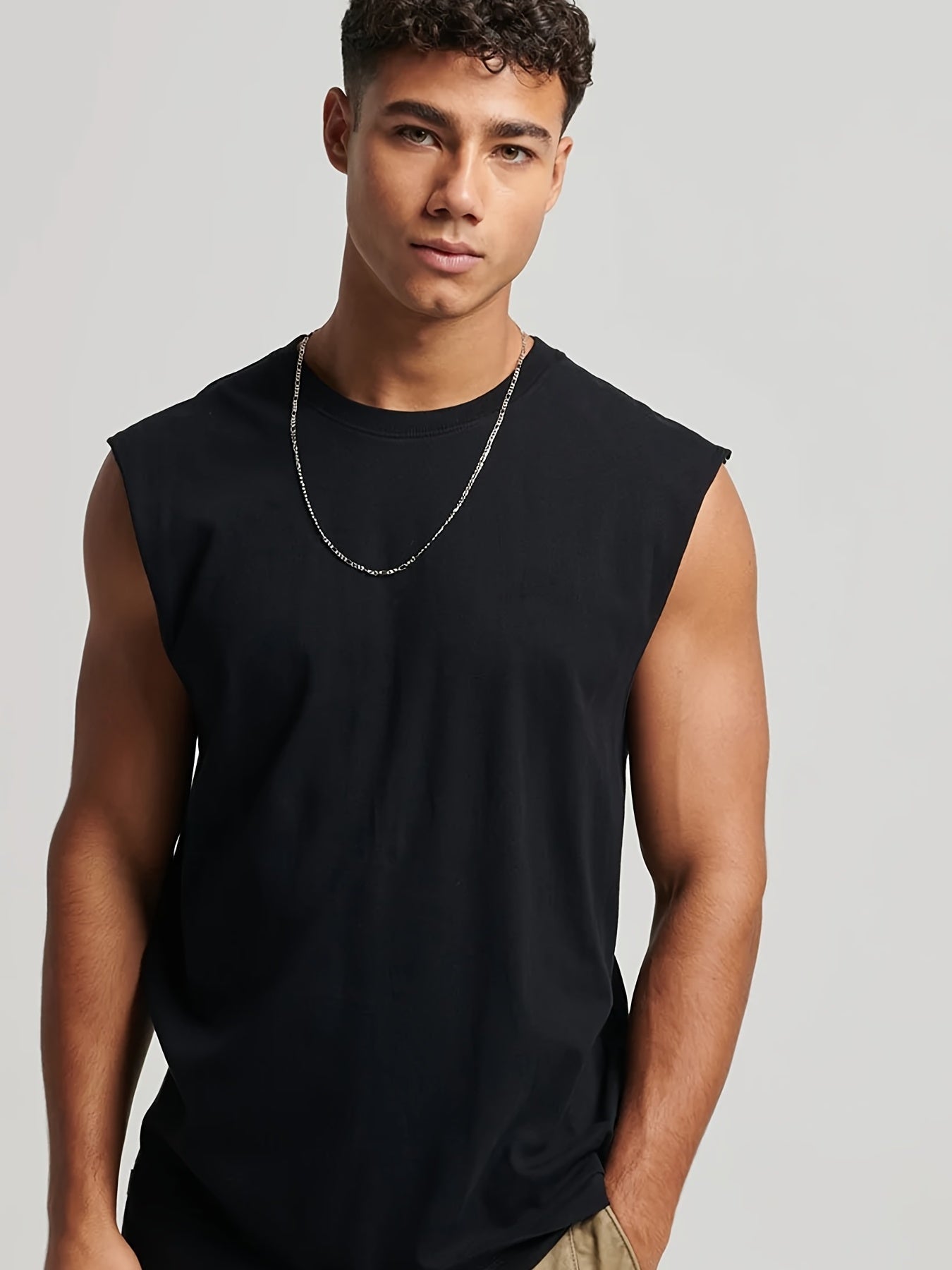 Ærmeløs tanktop til herreundertrøje