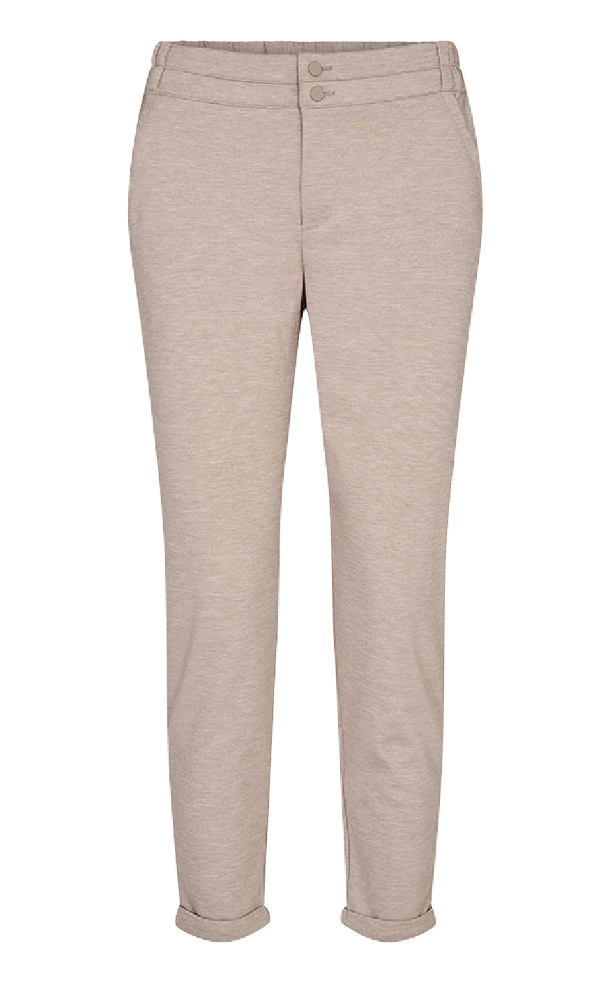 Freequent Bukser - Nanni Ankle - Silver Mink Melange Levere