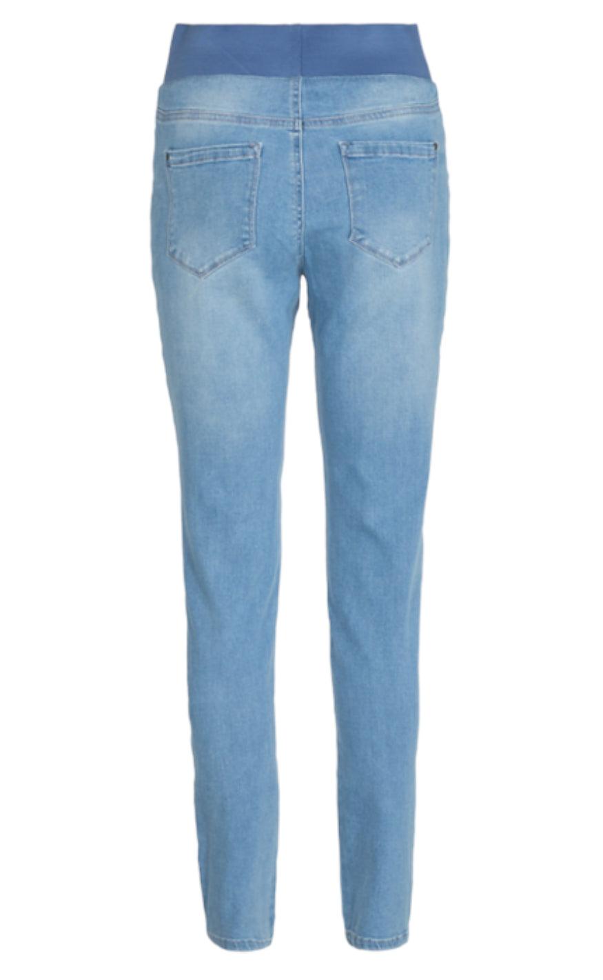Freequent Bukser - Shantal Denim - Light Blue Online Hot Salg
