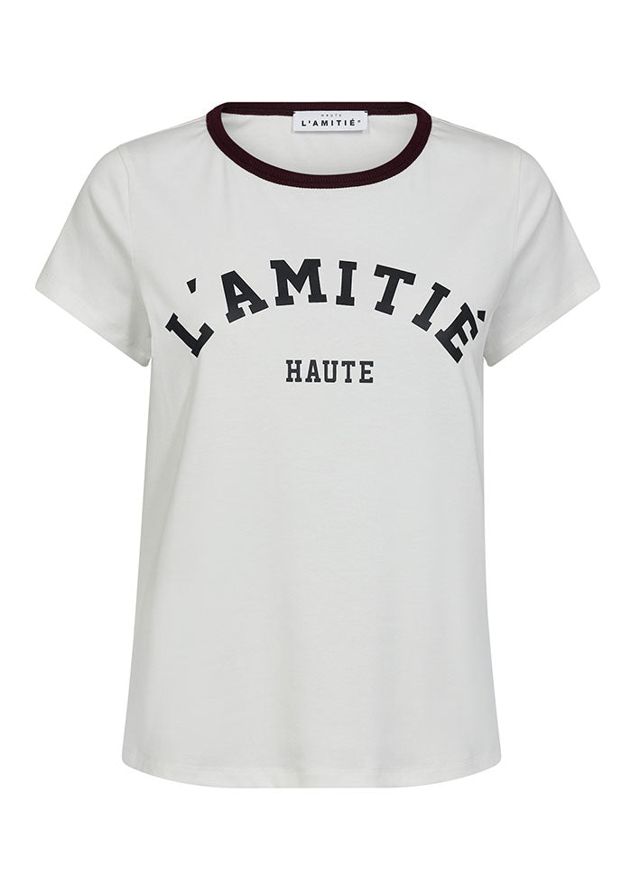 Haute L'amitié Neckline Logo T-shirt - Off-white