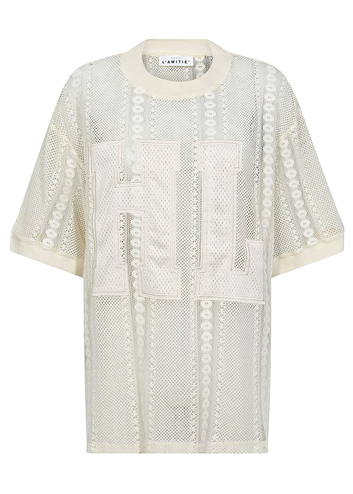Haute L'amitié Rough Lace Team Tee - Off-white