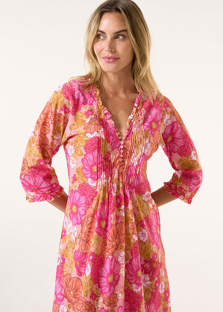 One Season Long Poppy Kjole - Cape Coz Pink