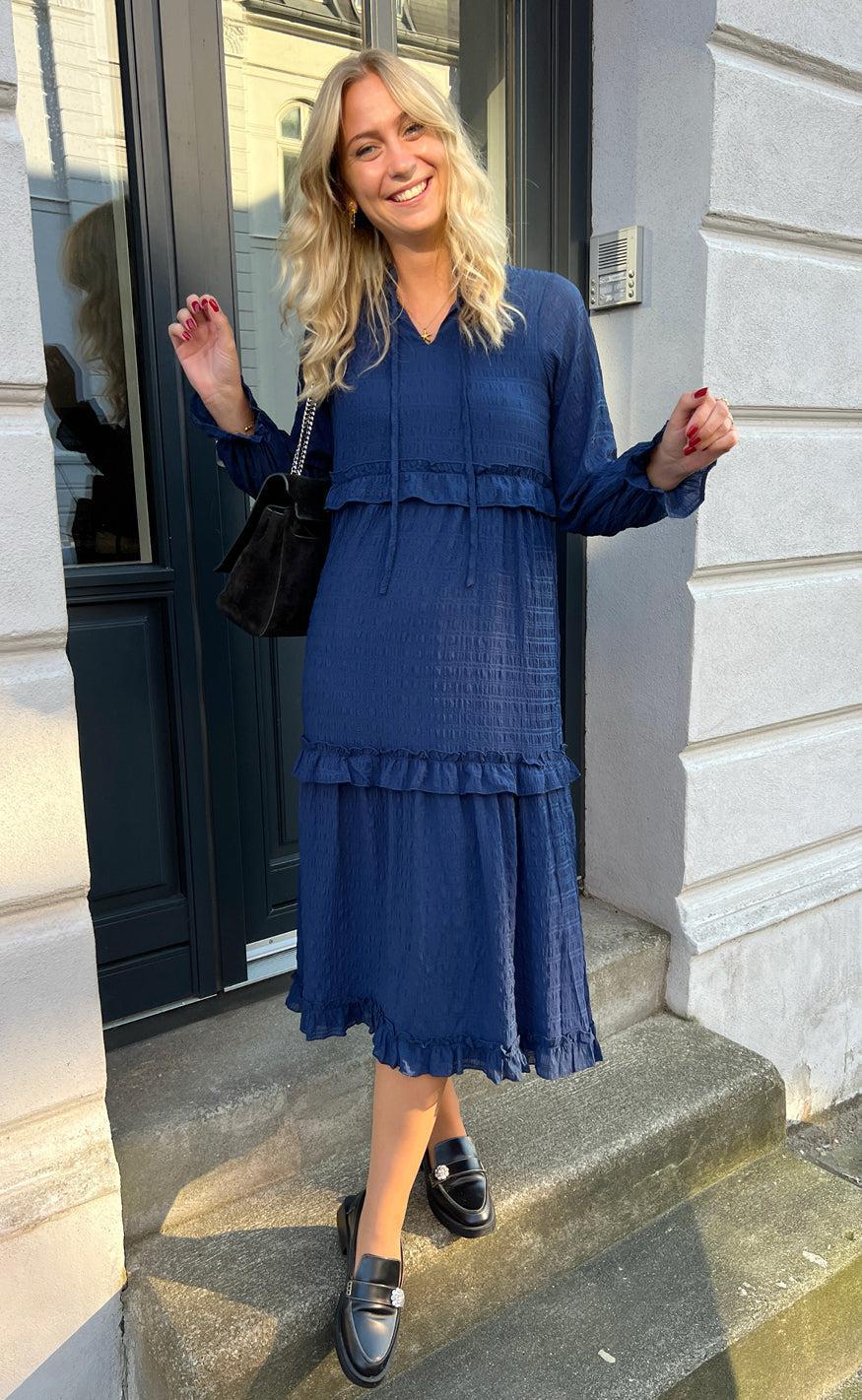 Say INA Copenhagen Kjole - Pam - Navy Blue