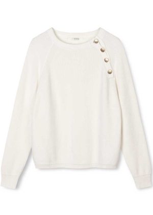 Sibin Linnebjerg Nicole Sweater - Offwhite Online Hot Salg