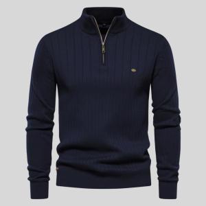 Stilfuld strikket sweater til mænd