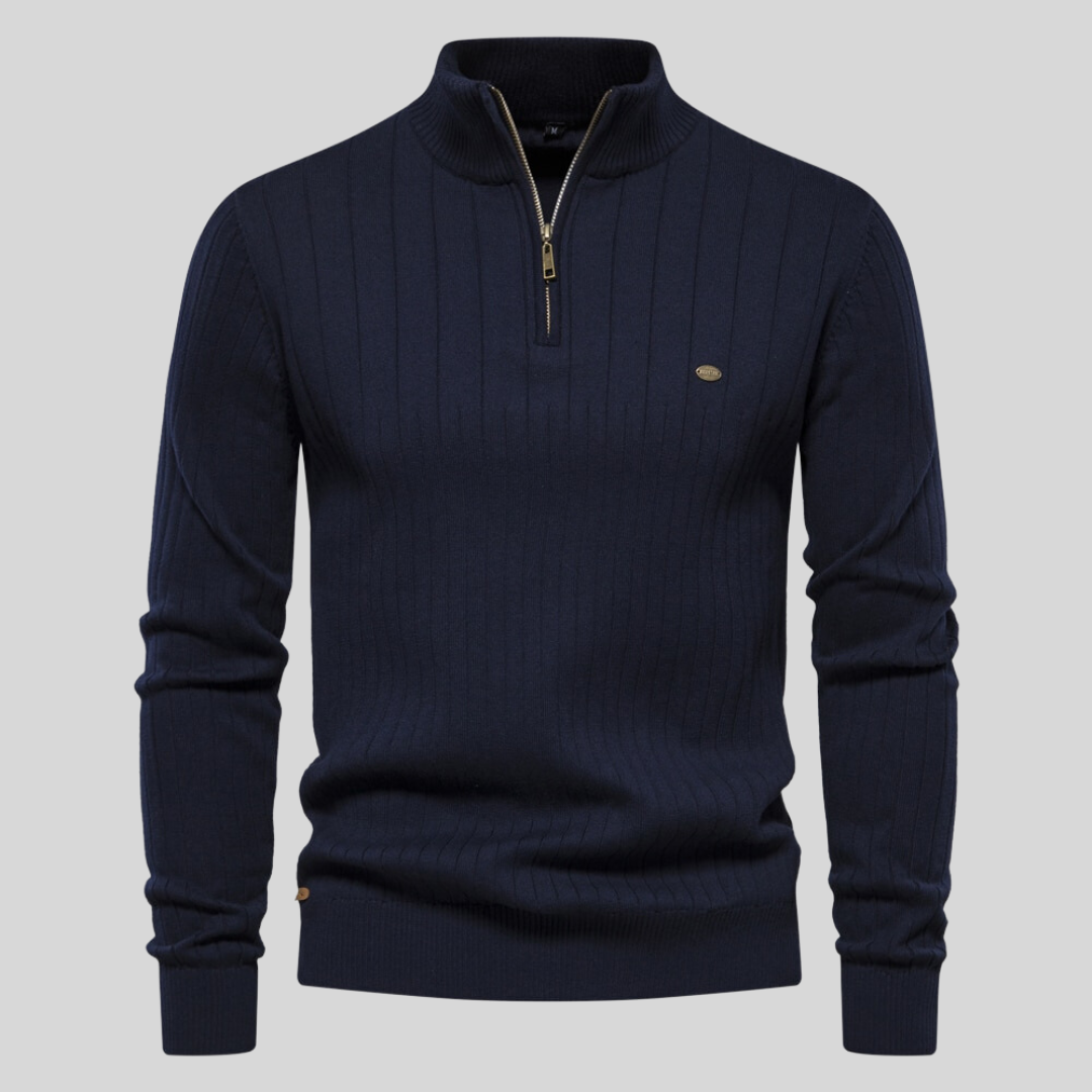 Stilfuld strikket sweater til mænd