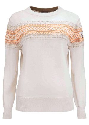 We Norwegians Signature Crew Neck Sweater 1917 Cream Rabat