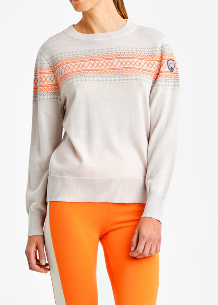 We Norwegians Signature Crew Neck Sweater 1917 Cream Rabat