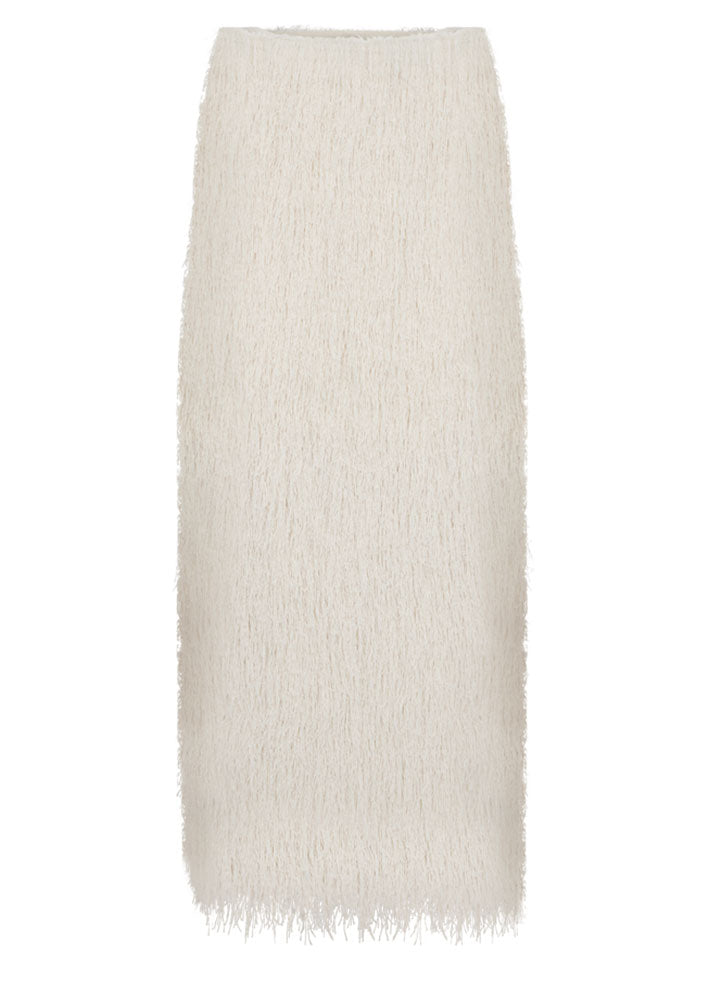 Copenhagen Muse Fallon Nederdel med frynser - Jet Stream