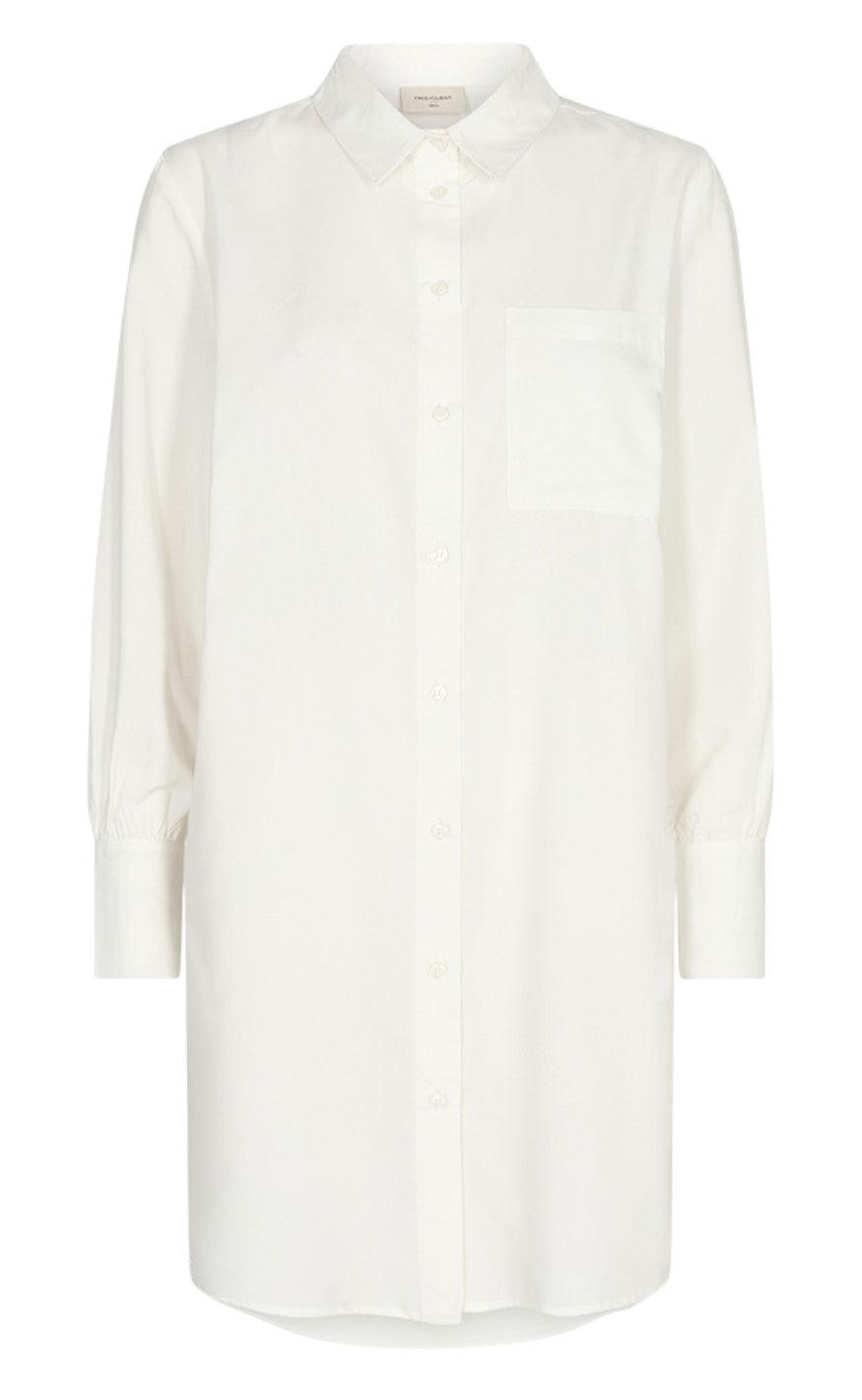 Freequent Skjorte - Flynn Long - Off White