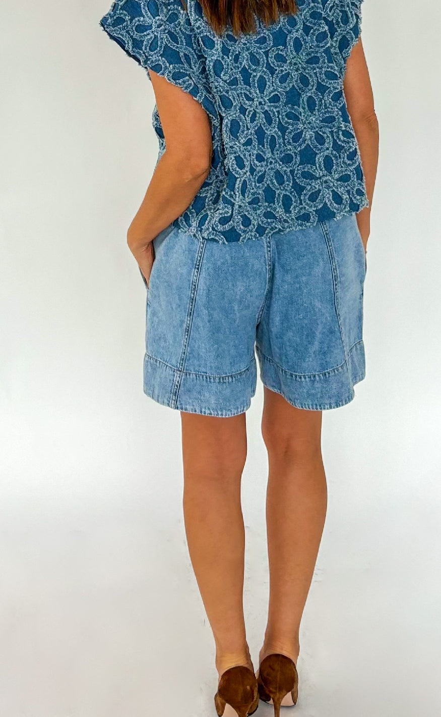 Gossia Shorts - Anniki - Denim Blue Hot på udsalg