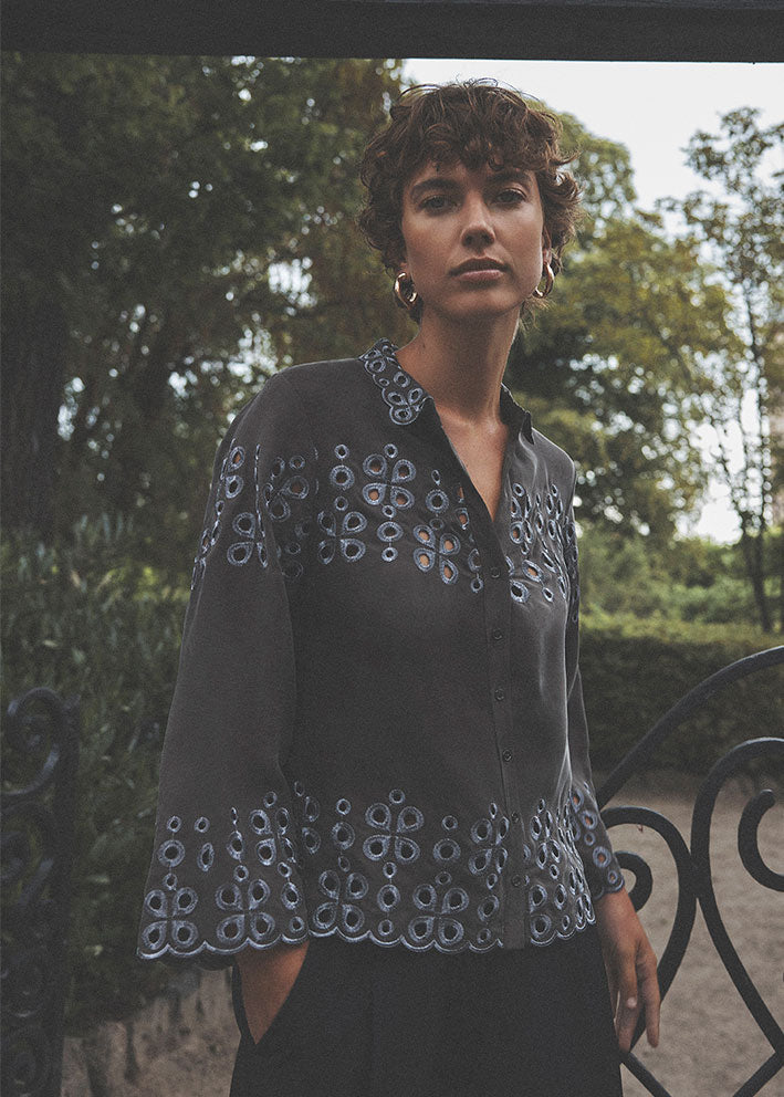 Gustav Lydia Shirt 55604 Skjorte - Espresso