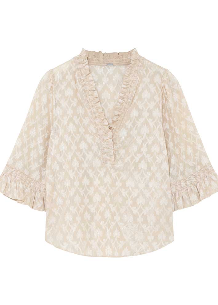Gustav Marilou frills blouse 57600 Cream