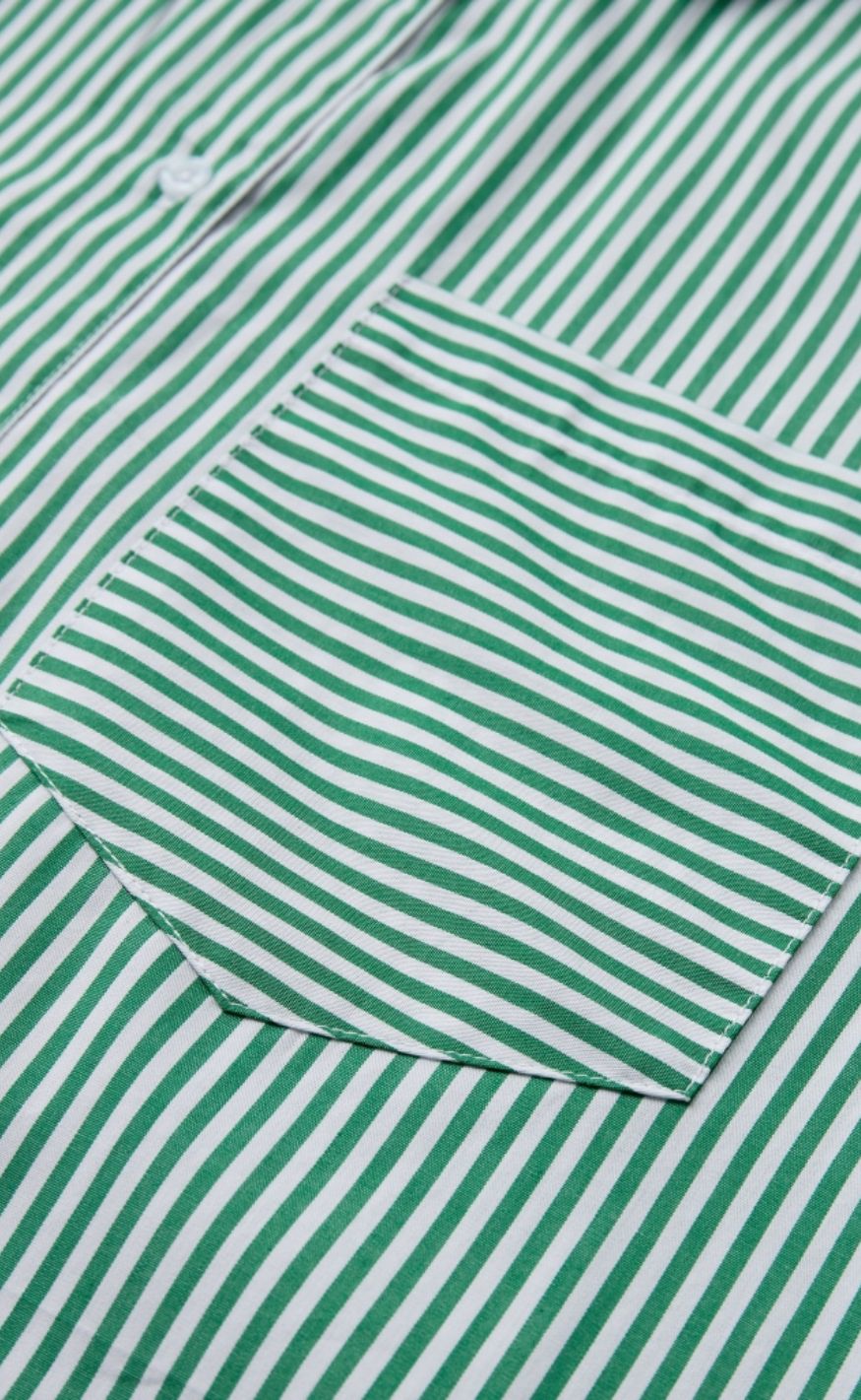 H2O Skjorte - Rønne Essential LS - Green/White Hot på udsalg