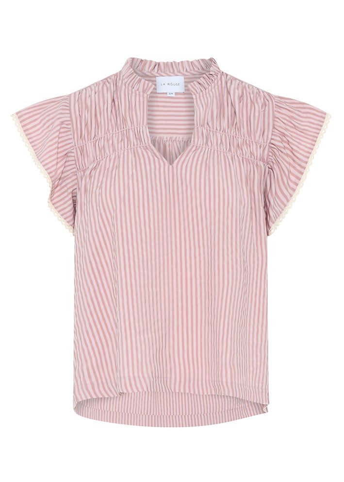 La Rouge Cecilie Top - Pink Stripe