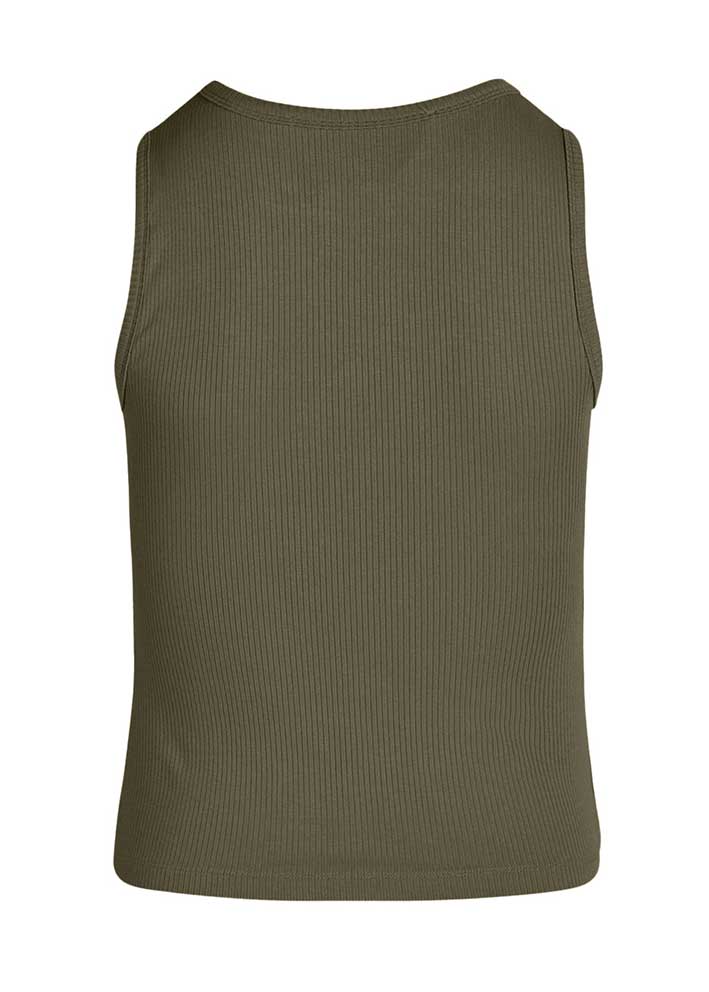 La Rouge Lisa Singlet Top - Army Green