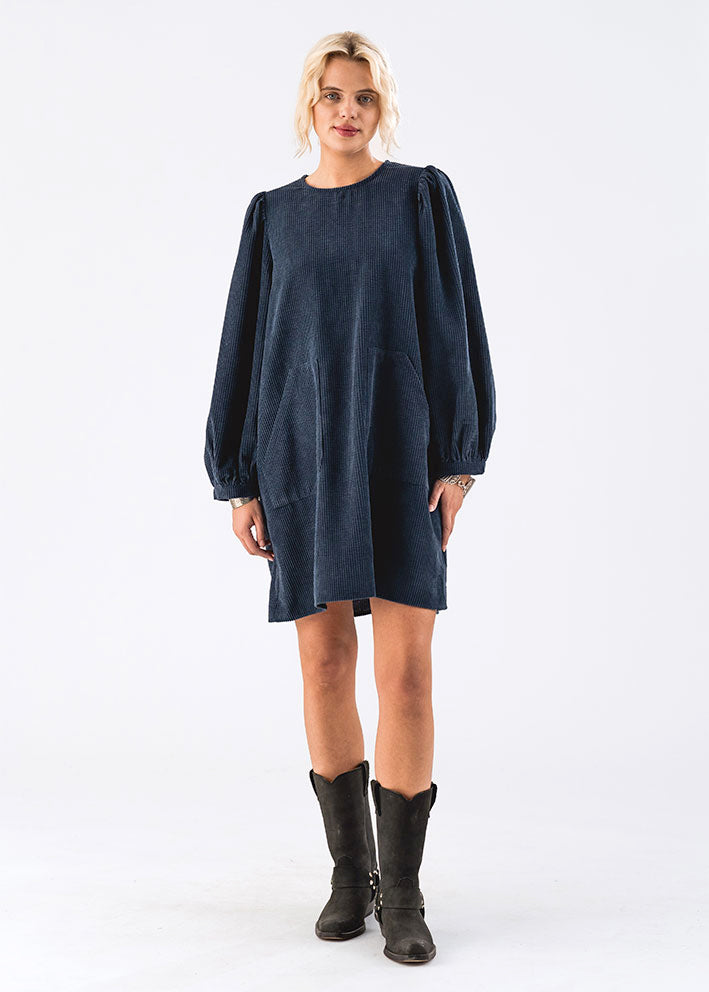Lollys Laundry Carla Kjole - Dark Blue