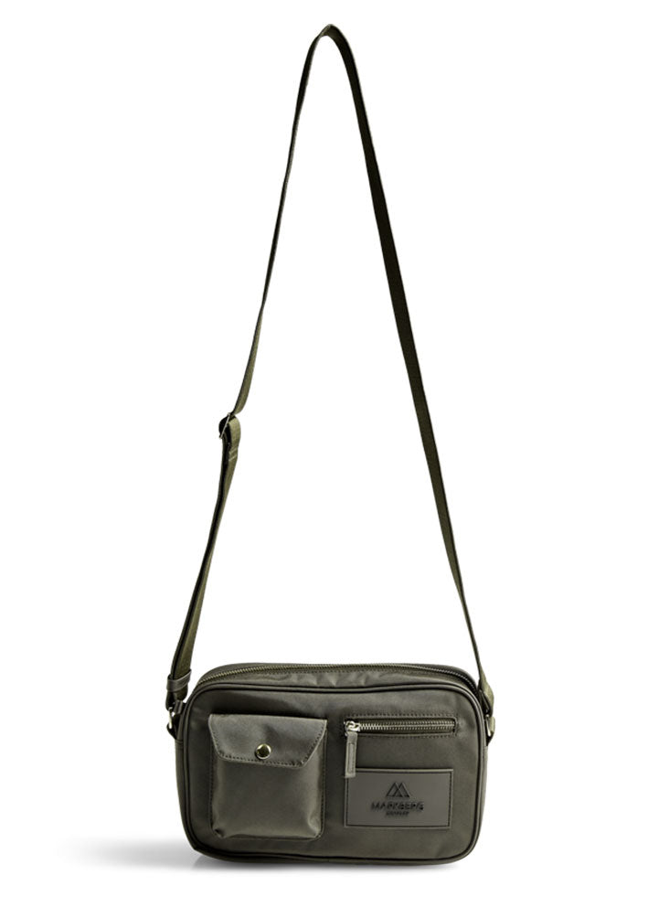 Markberg Darla Crossbody Taske - Recycled - Dark Olive/Gold