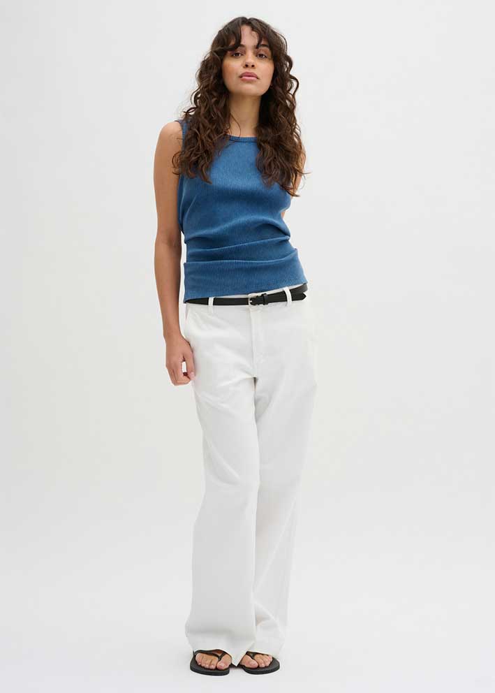 My Essential Wardrobe Lara Pant - Bright White
