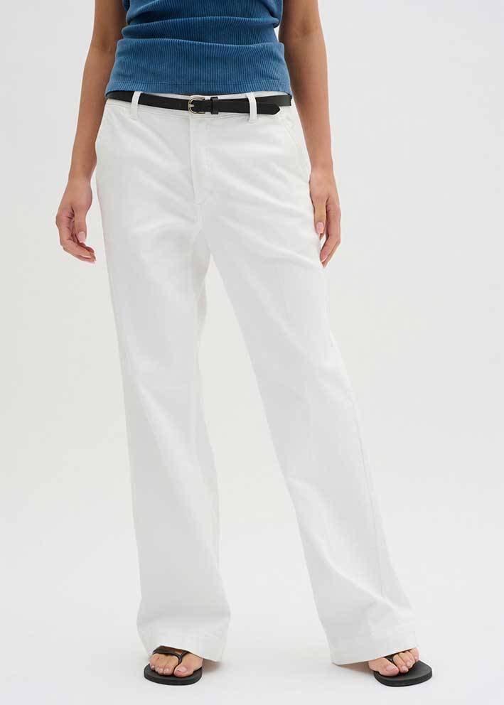 My Essential Wardrobe Lara Pant - Bright White