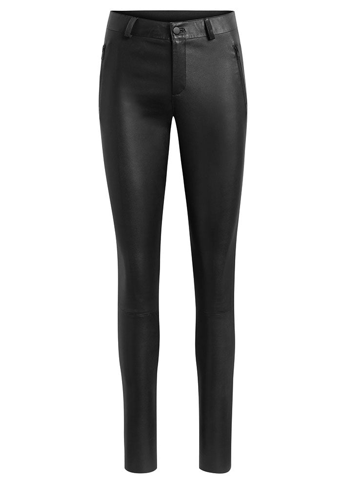 Notyz Leggings with saddleback 10910 Skindbukser - Black with black Mode