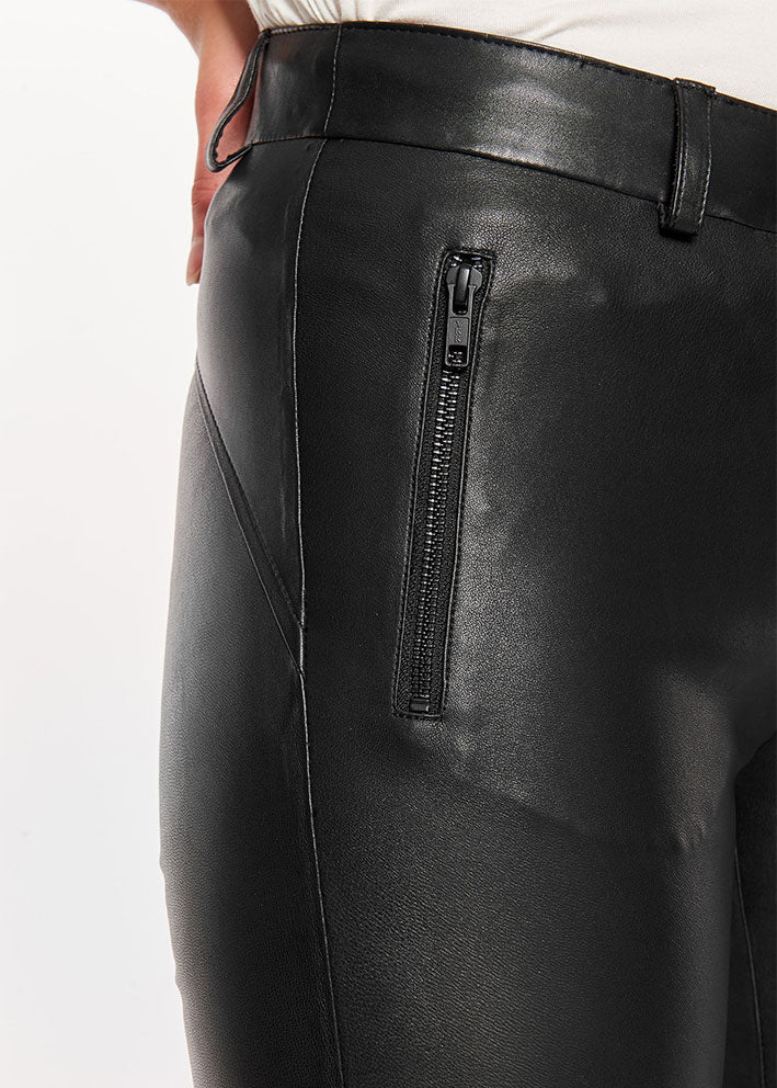 Notyz Leggings with saddleback 10910 Skindbukser - Black with black Mode