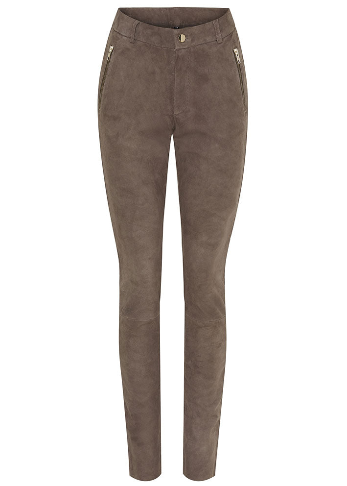 Notyz Suede Leggings 11359 Grey with light gold