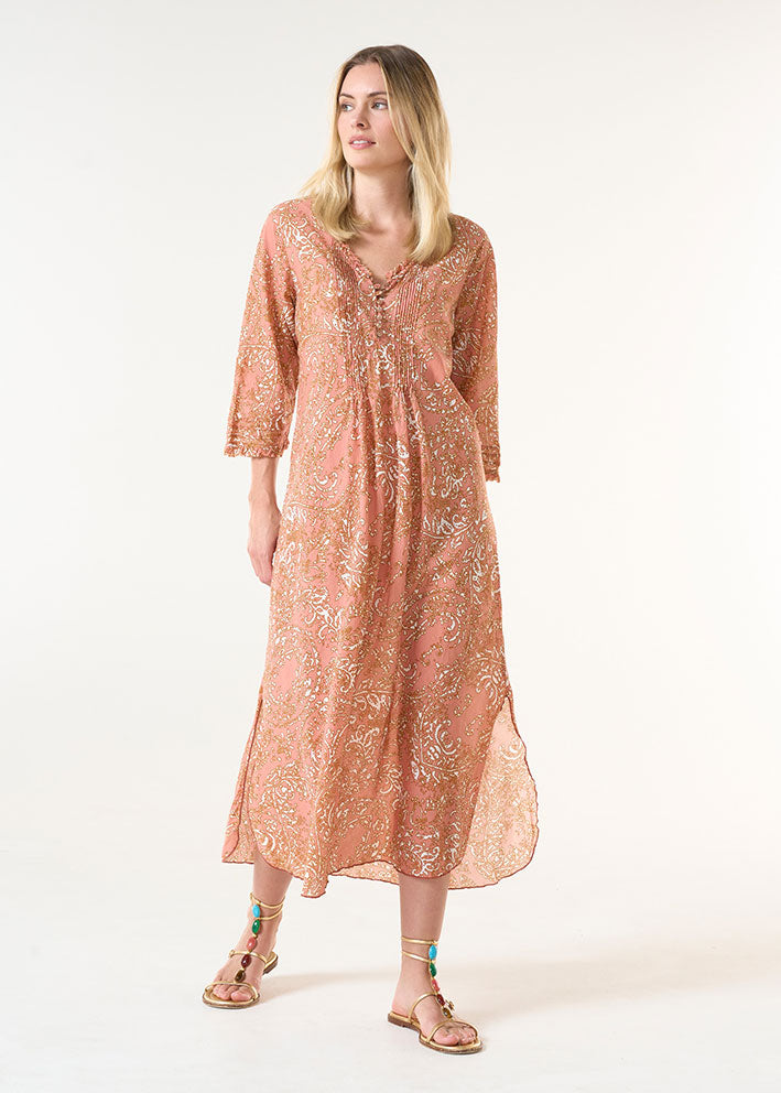 One Season Long Poppy Kjole - Costa Brava Blush